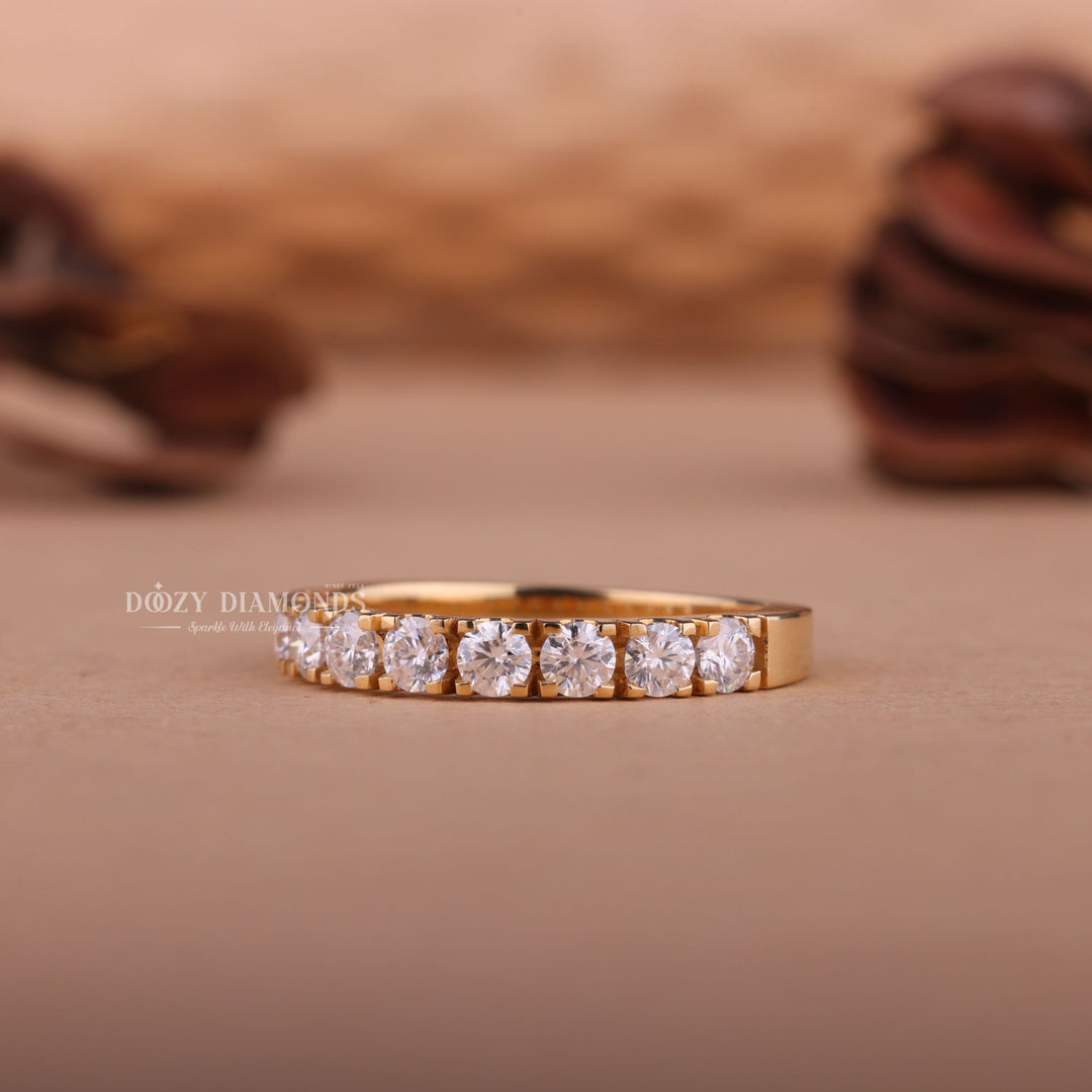 Ethically sourced round diamond eternity band