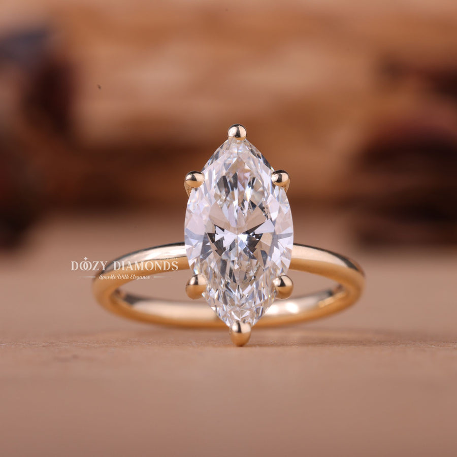 Discover marquise solitaire lab grown diamond engagement ring online