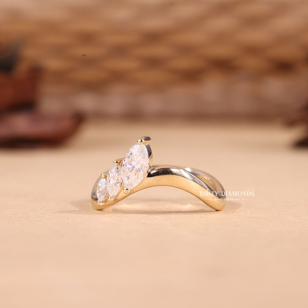 Ethically sourced marquise diamond eternity band