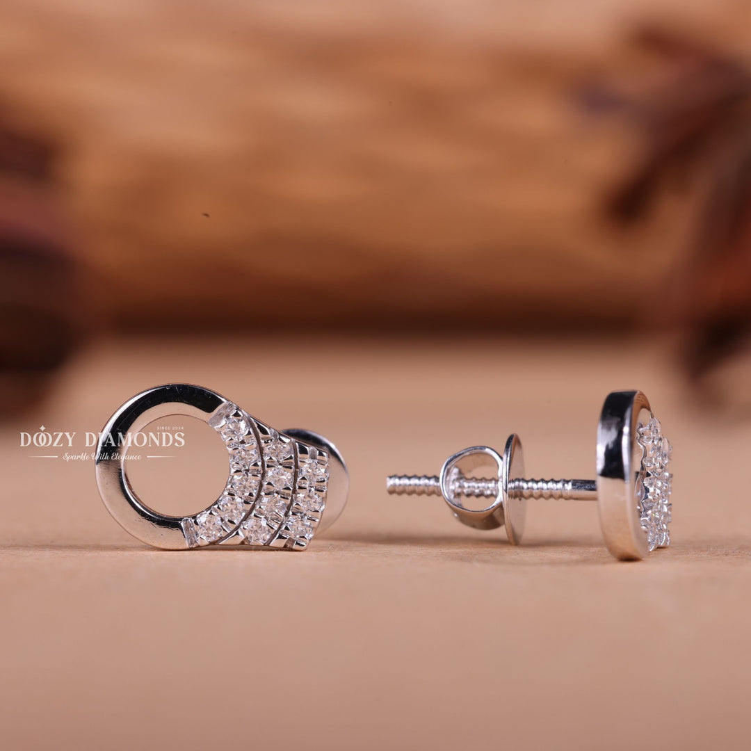 Round EF - VS2 Lab - Grown Diamond Hand Cuff Earrings - Doozy Diamonds