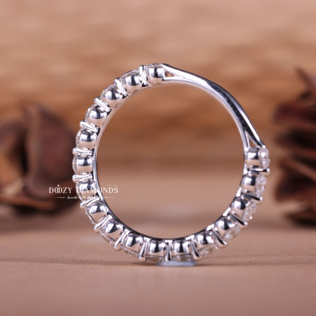 Ethically sourced round diamond eternity band