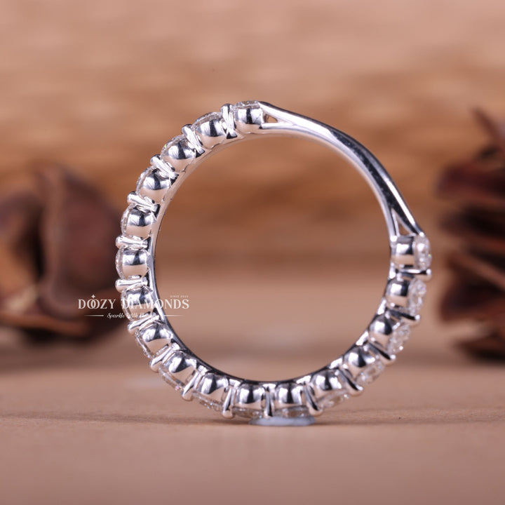 Ethically sourced round diamond eternity band