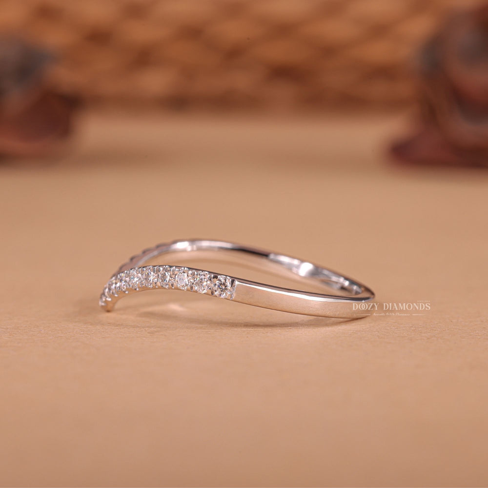 Close-up of 0.15CT round lab grown diamonds