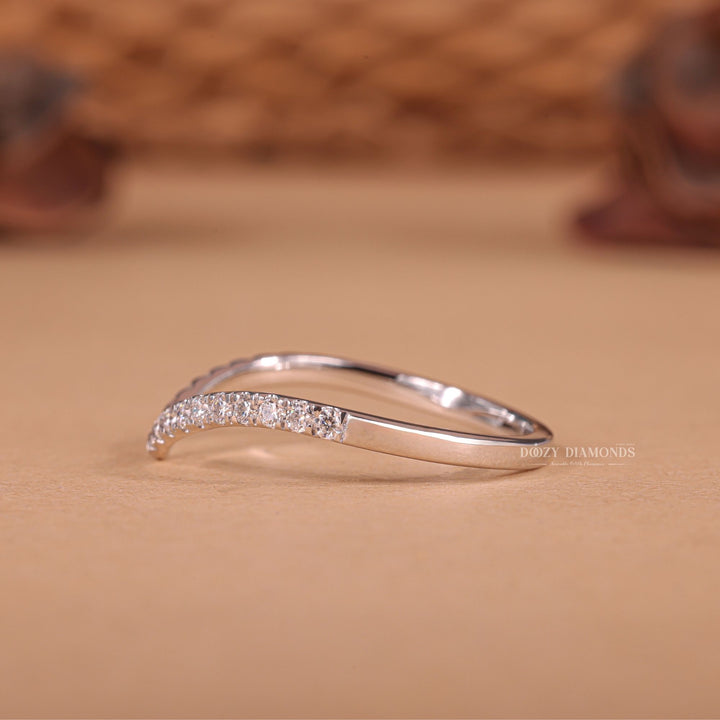 Close-up of 0.15CT round lab grown diamonds