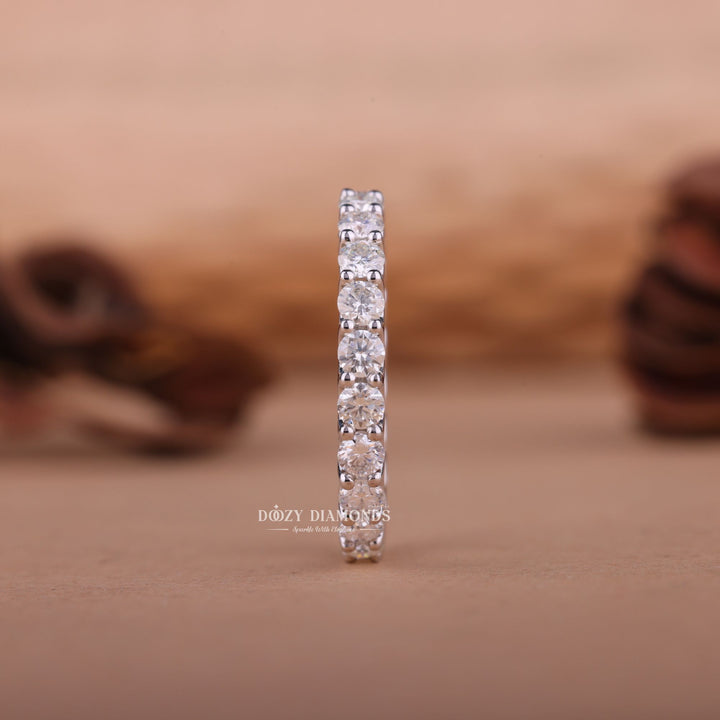 Ethically sourced round diamond eternity band