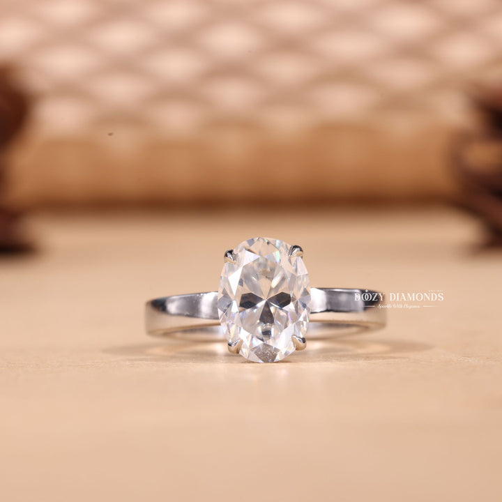 Buy 2.0CT oval solitaire lab grown diamond engagement ring online