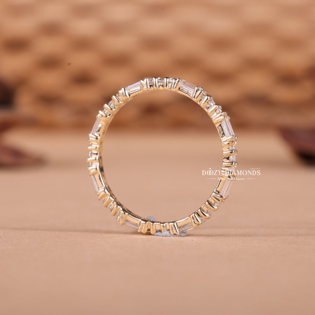 Ethically sourced round diamond eternity band