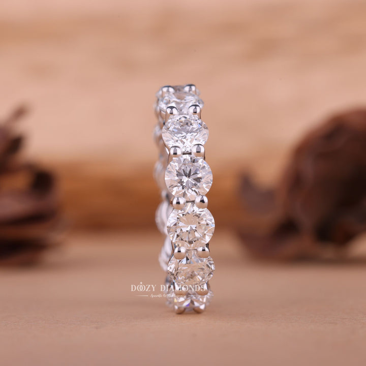 Ethically sourced round diamond eternity band