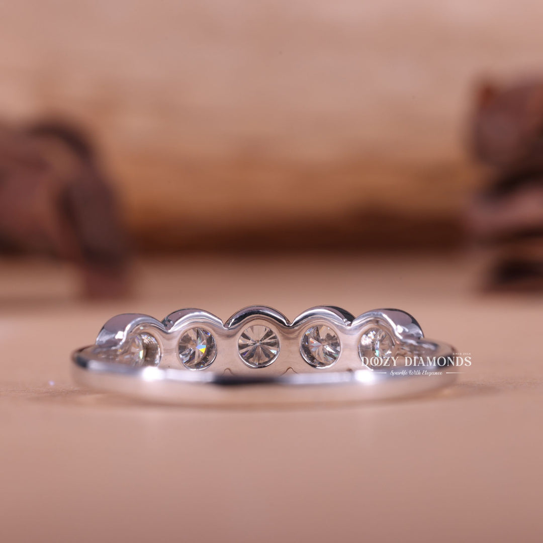 Ethically sourced round diamond eternity band