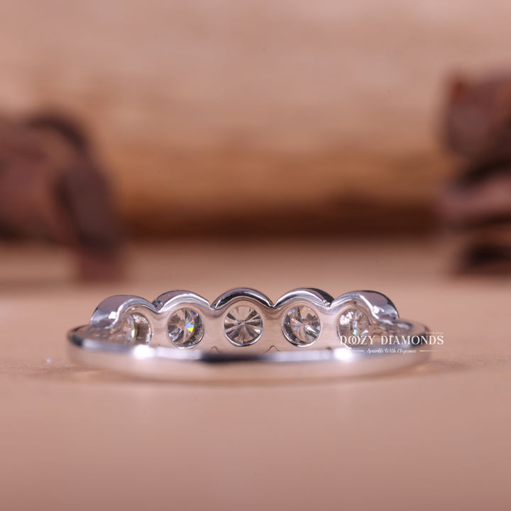 Ethically sourced round diamond eternity band