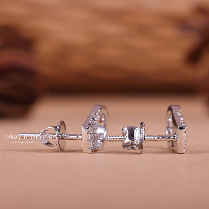 Round EF - VS2 Lab - Grown Diamond Hand Cuff Earrings - Doozy Diamonds