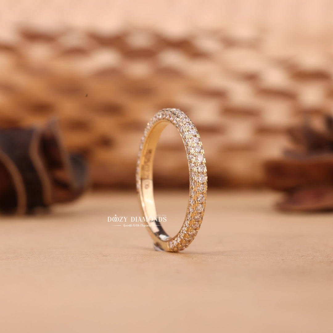 Ethically sourced round diamond eternity band