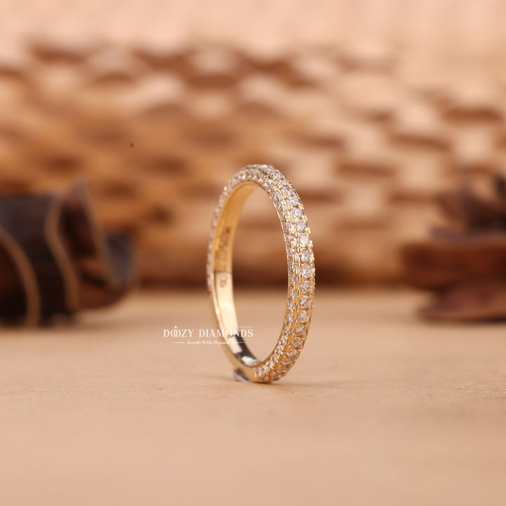 Ethically sourced round diamond eternity band