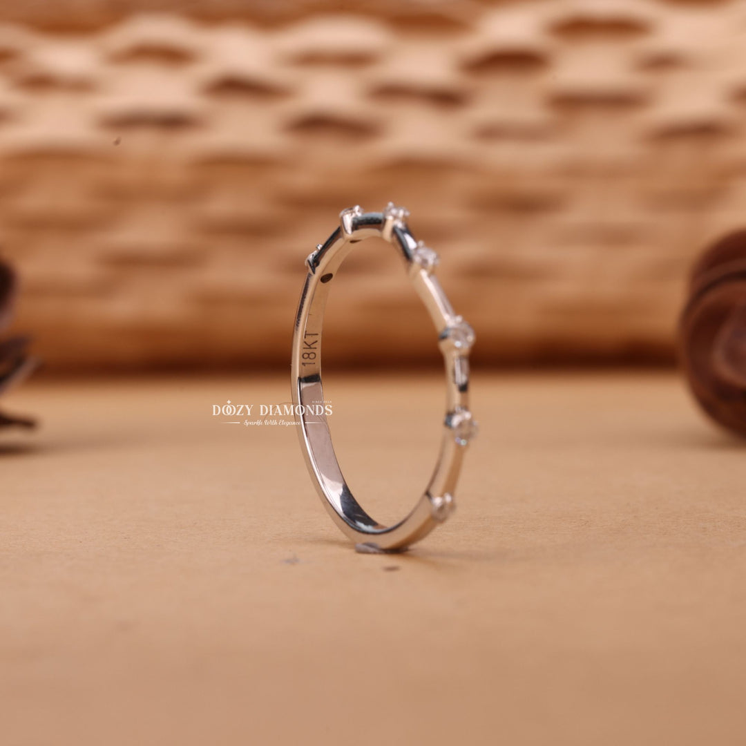 Ethically sourced round diamond eternity band