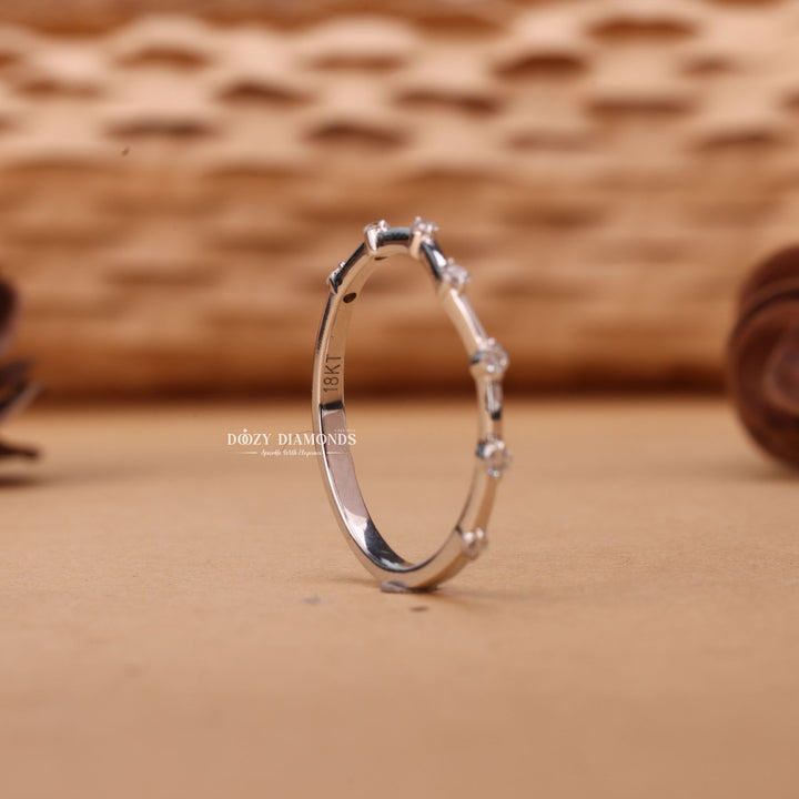 Ethically sourced round diamond eternity band