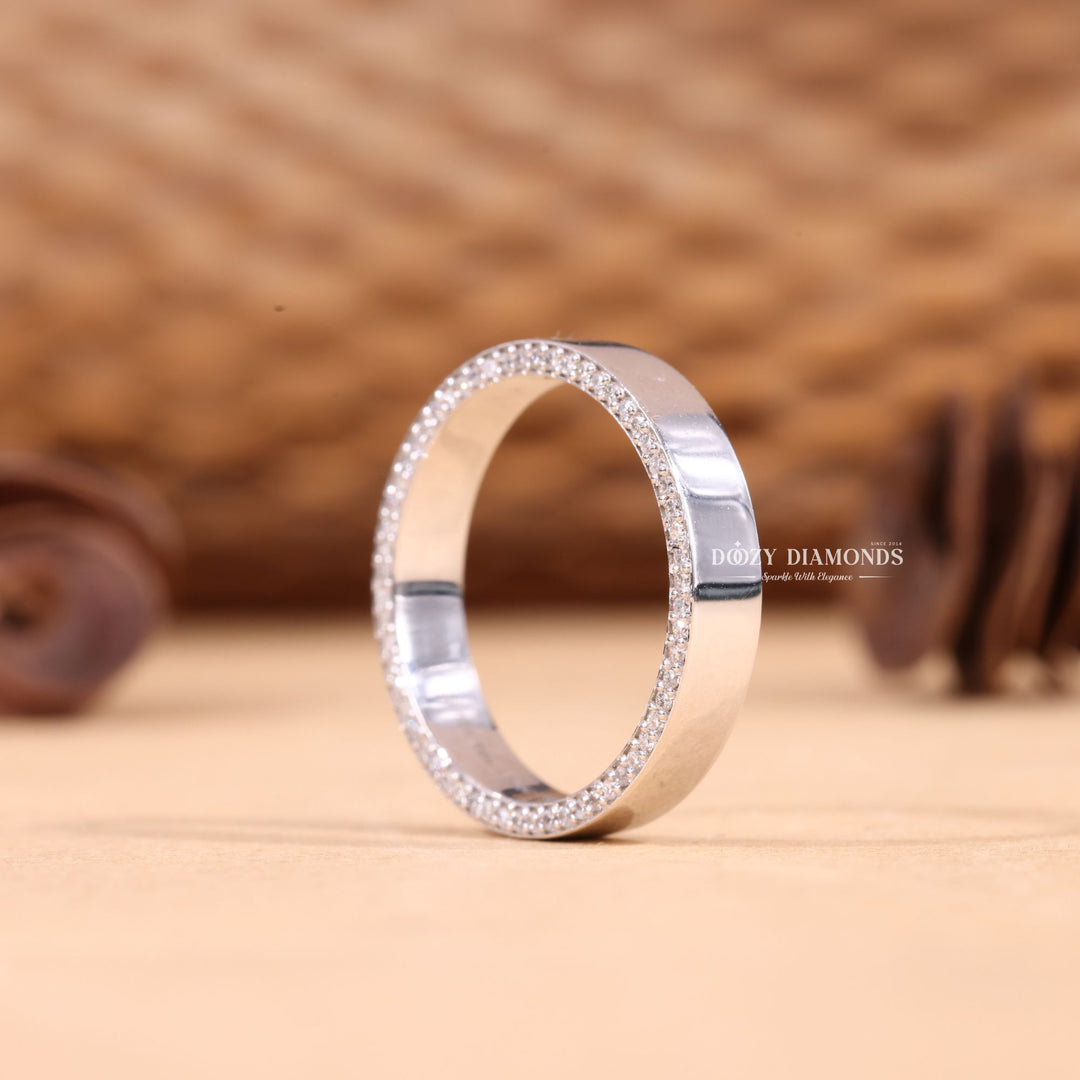 Ethically sourced round diamond eternity band