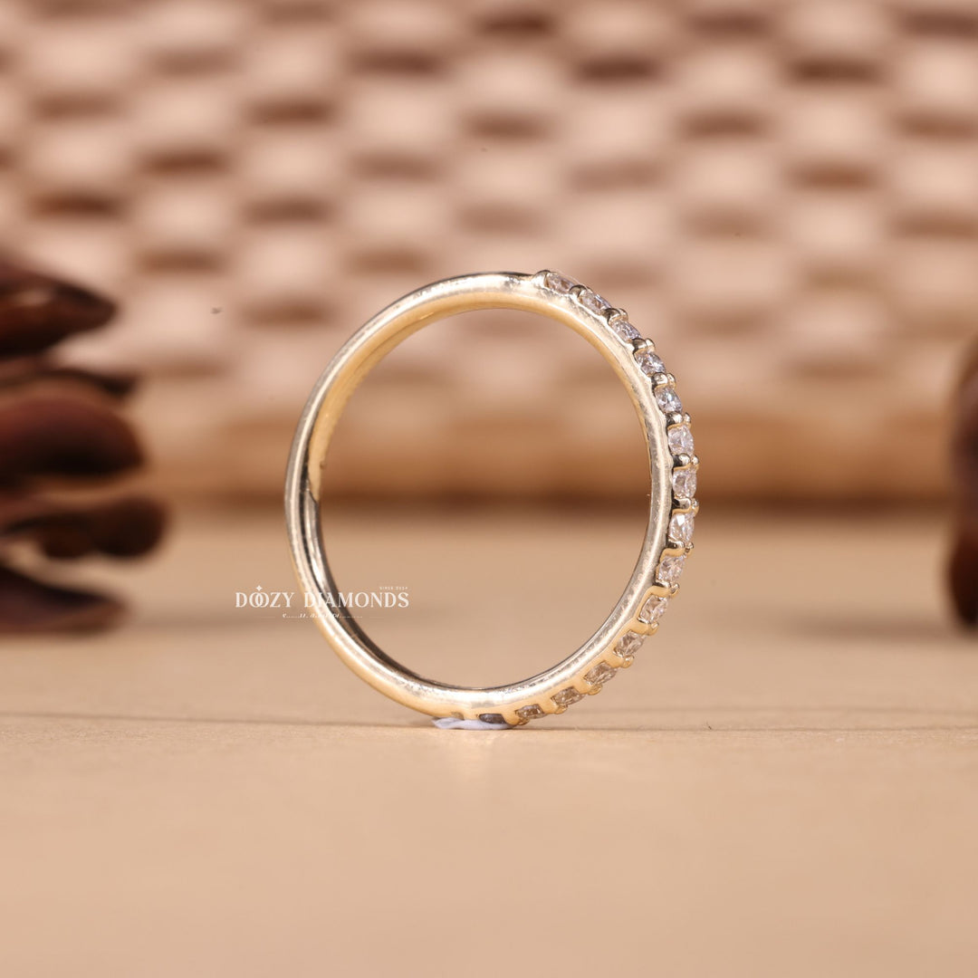 Ethically sourced round diamond eternity band