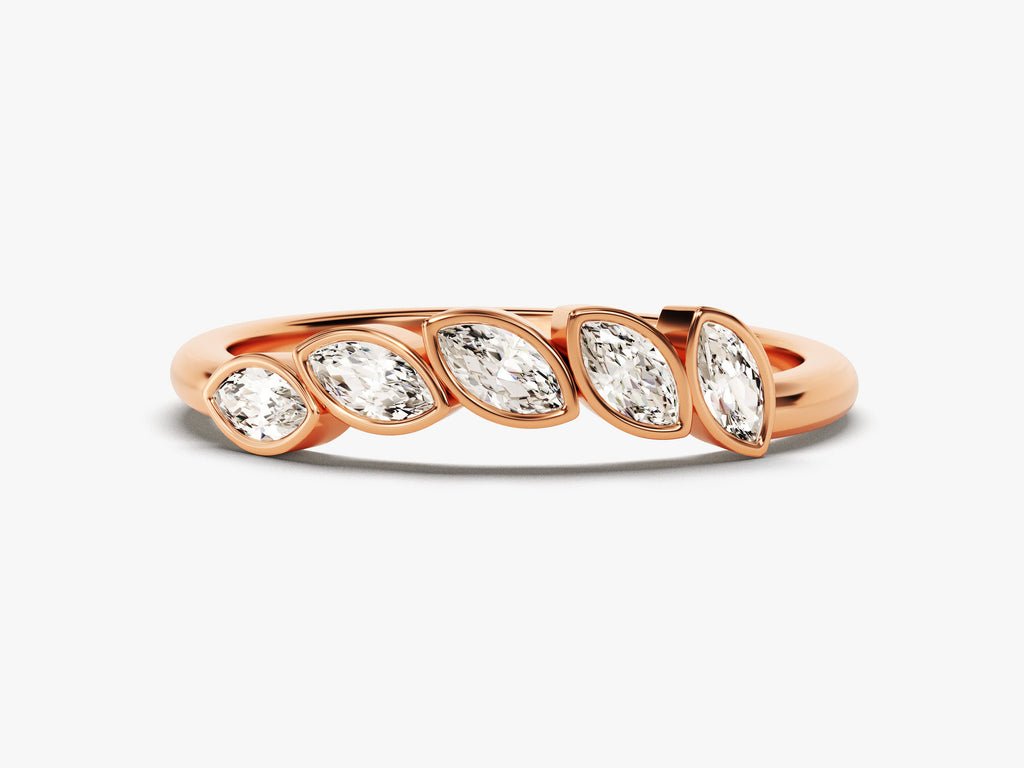 Close-up of 0.50CT marquise lab grown diamonds