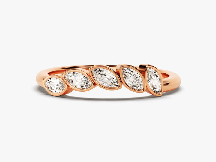 Close-up of 0.50CT marquise lab grown diamonds