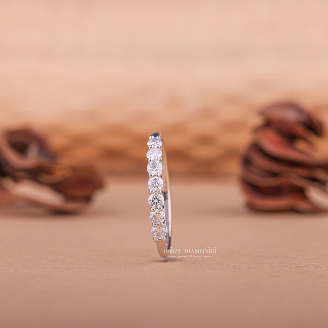 Ethically sourced round diamond eternity band