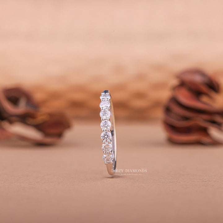 Ethically sourced round diamond eternity band