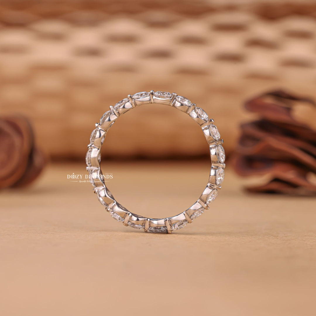 Ethically sourced round diamond eternity band