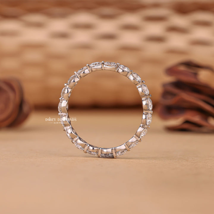 Ethically sourced round diamond eternity band