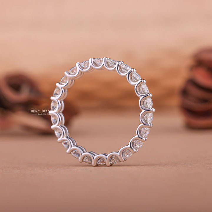 Ethically sourced round diamond eternity band