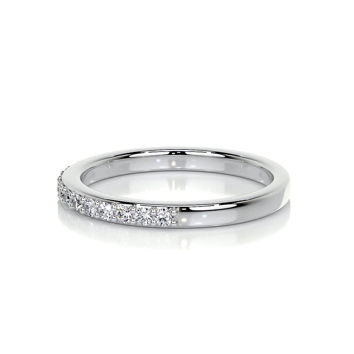 Ethically sourced round brilliant diamond eternity band