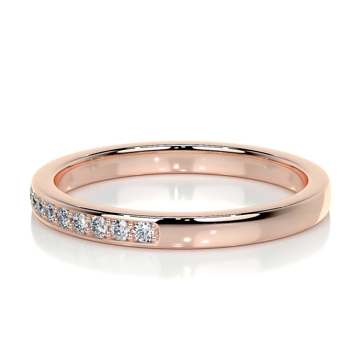 Round Brilliant stackable diamond ring for women