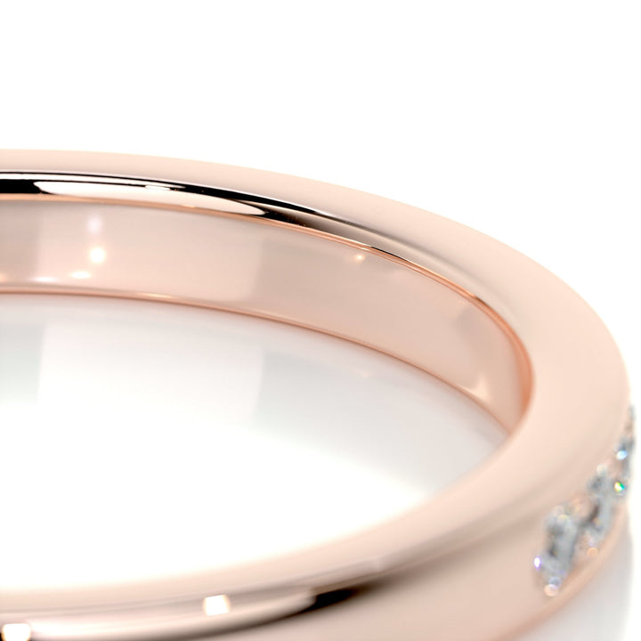 IGI certified round brilliant diamond wedding band