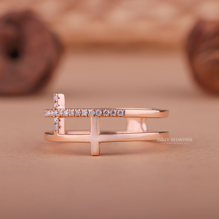 Ethically sourced round diamond eternity band