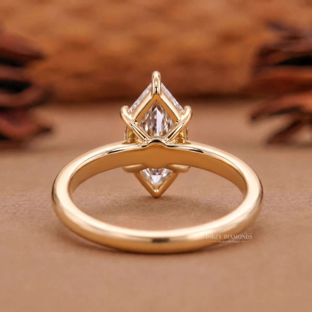 2.50CT Dutch Marquise E/VVS1 Lab Grown Diamond Gold Engagement Ring