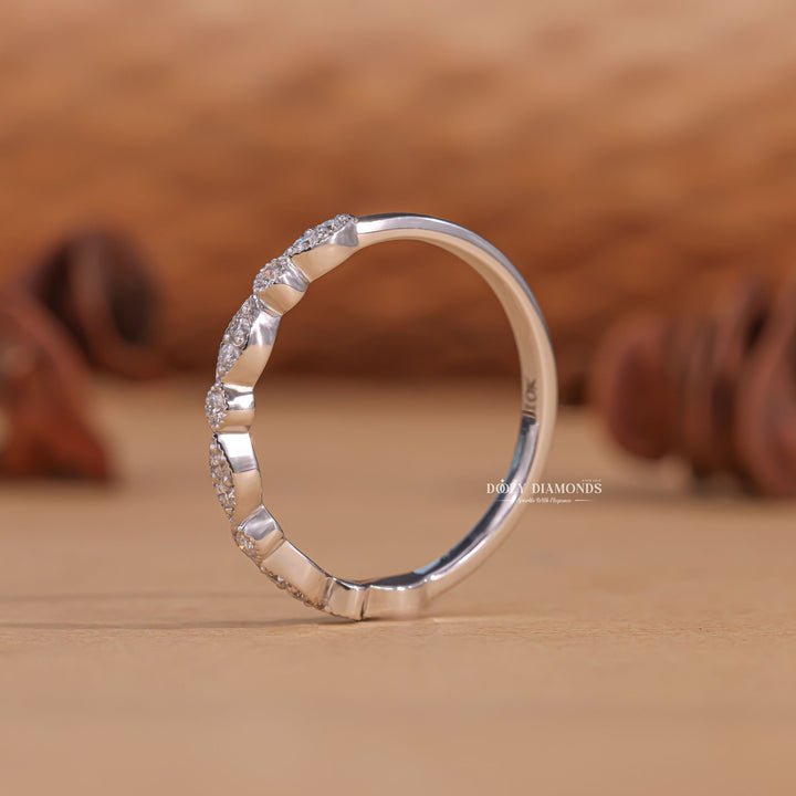 Ethically sourced round diamond eternity band