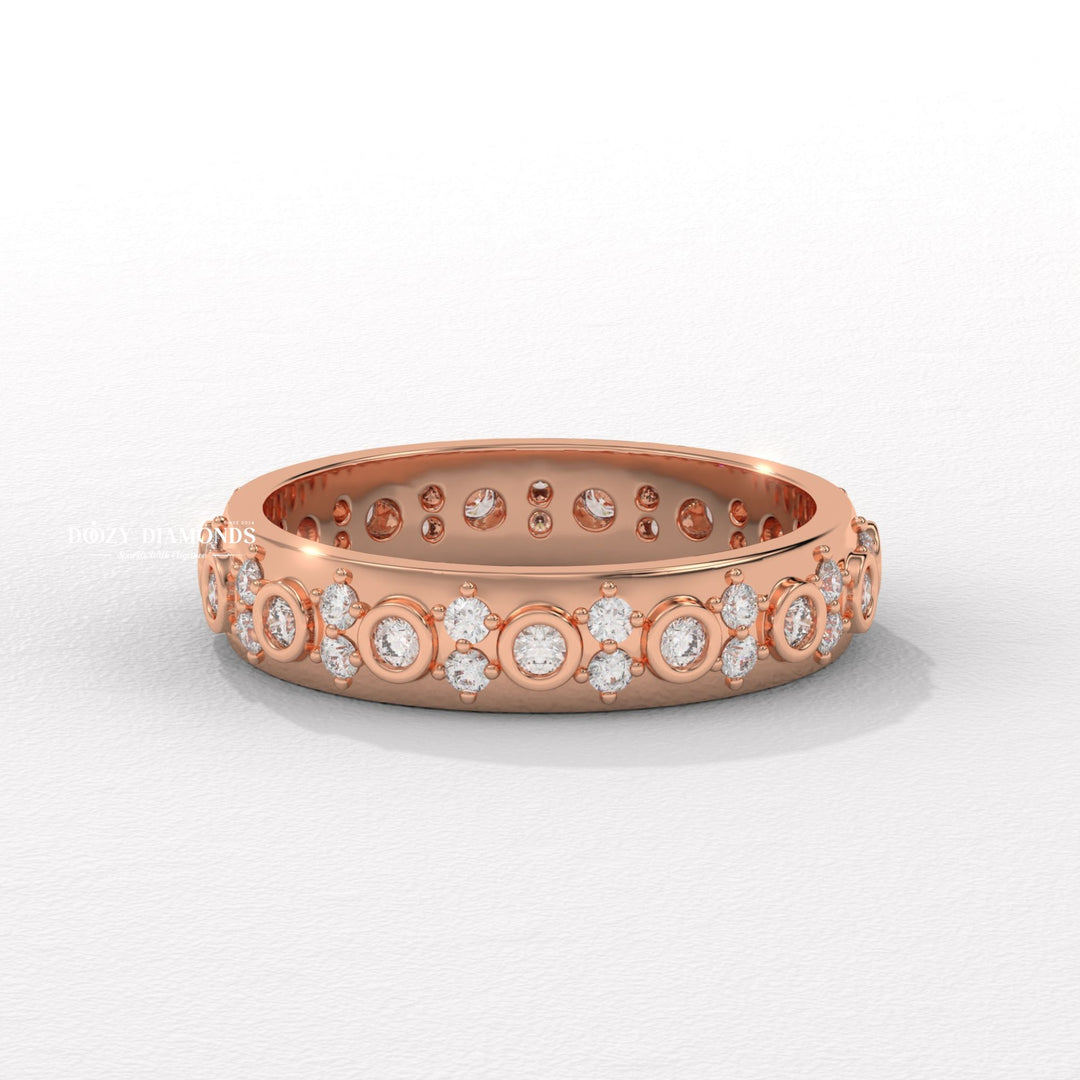 IGI certified round diamond wedding band