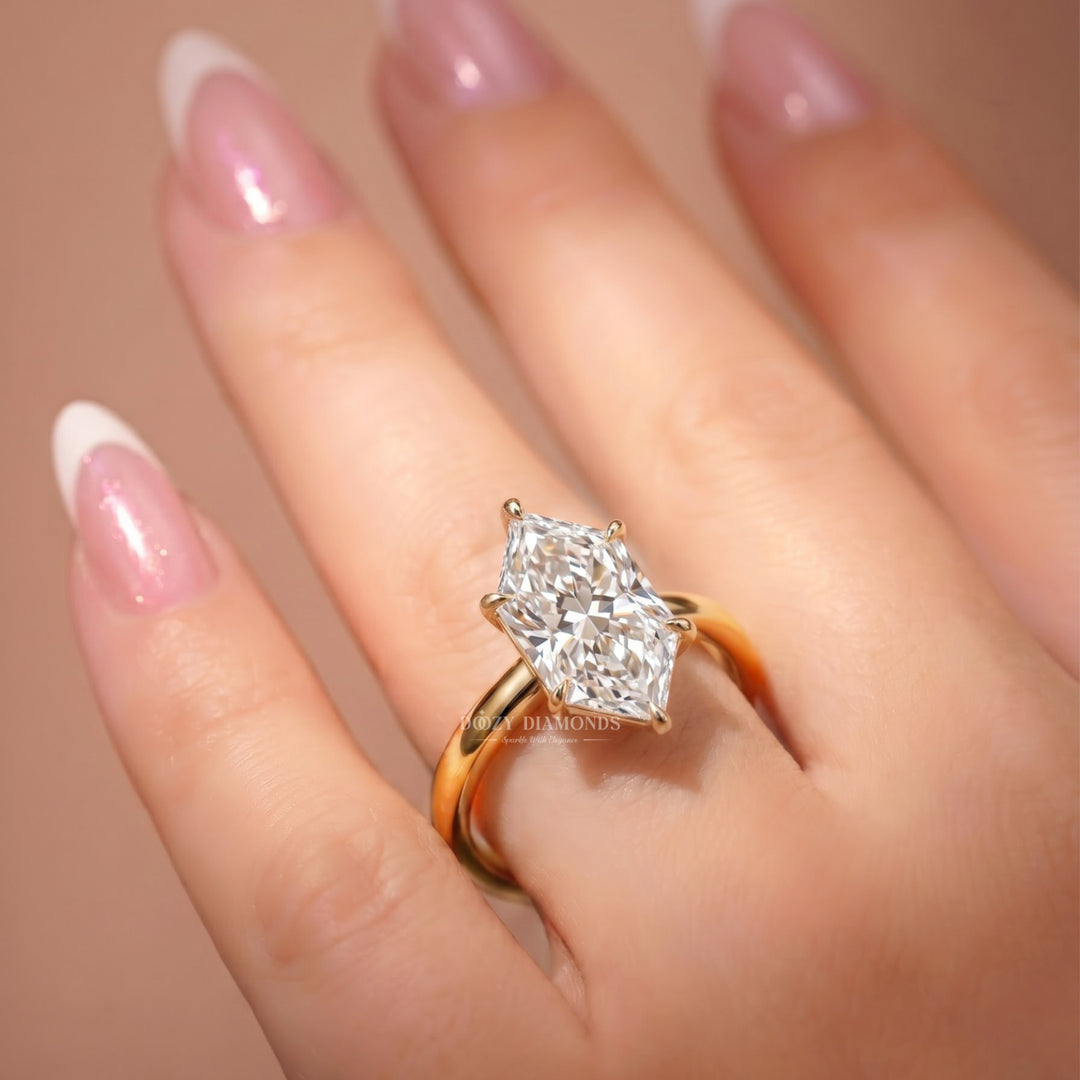 2.50CT Dutch Marquise E/VVS1 Lab Grown Diamond Gold Engagement Ring