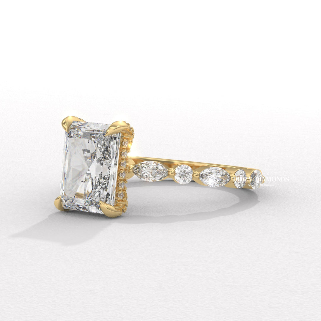 Shop the marquise cut pave engagement ring collection online