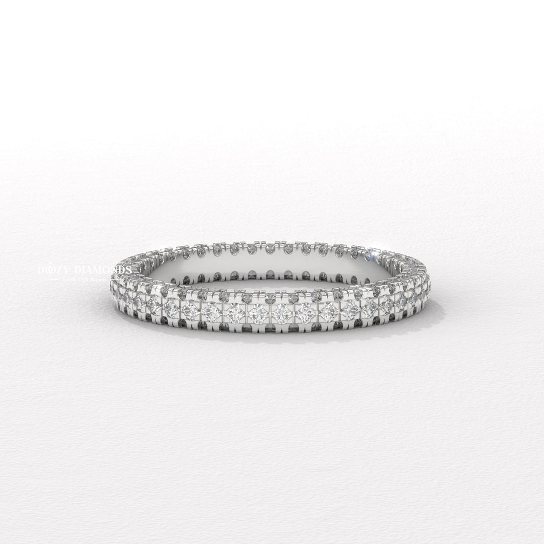 IGI certified round diamond wedding band