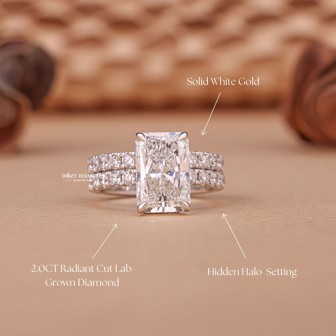 Contemporary bridal ring set, Nature-inspired bridal ring set, Destination bridal ring set, Minimalist bridal ring set, Delicate bridal ring set, Timeless bridal ring set, 