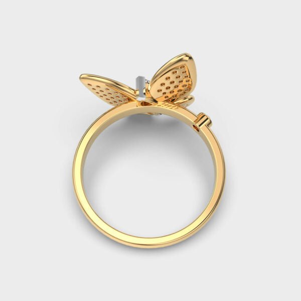 Butterfly lab grown diamonds Ring for Women in Gold - Doozy Diamonds