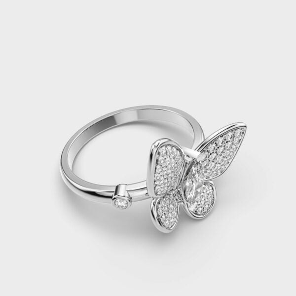 Butterfly lab grown diamonds Ring for Women in Gold - Doozy Diamonds