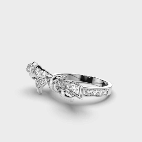 Unique Bow Diamond lab grown diamond Ring for Women - Doozy Diamonds