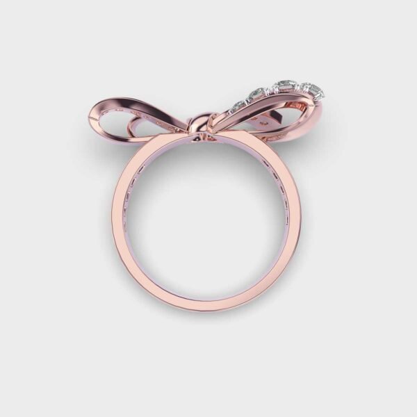 Unique Bow Diamond lab grown diamond Ring for Women - Doozy Diamonds