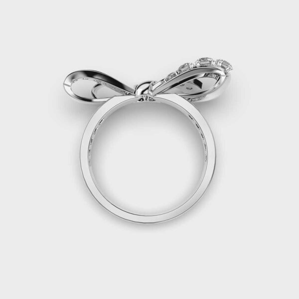 Unique Bow Diamond lab grown diamond Ring for Women - Doozy Diamonds