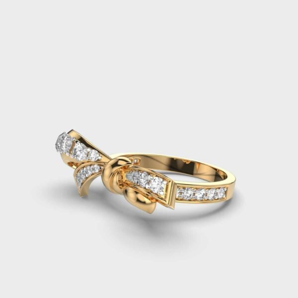 Unique Bow Diamond lab grown diamond Ring for Women - Doozy Diamonds