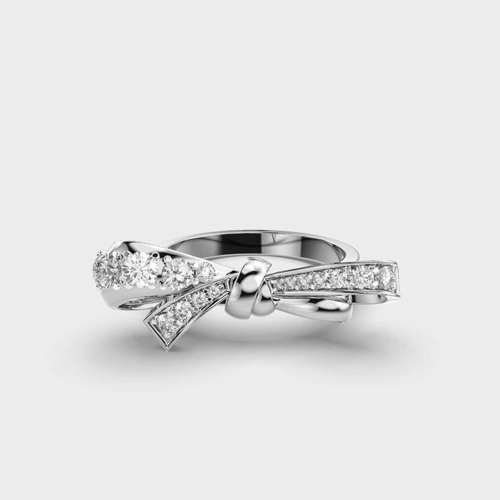 Unique Bow Diamond lab grown diamond Ring for Women - Doozy Diamonds