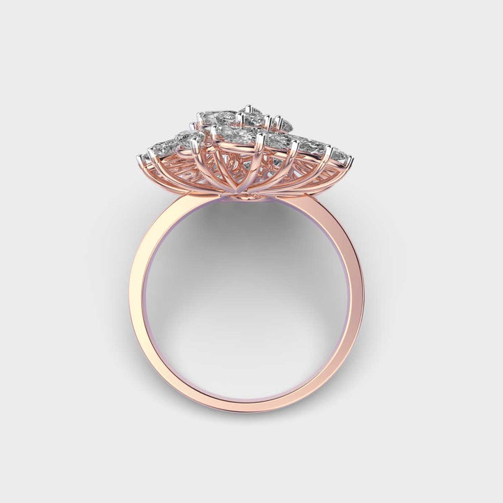 Marquise Cut Cluster lab grown diamonds Ring for Women - Doozy Diamonds