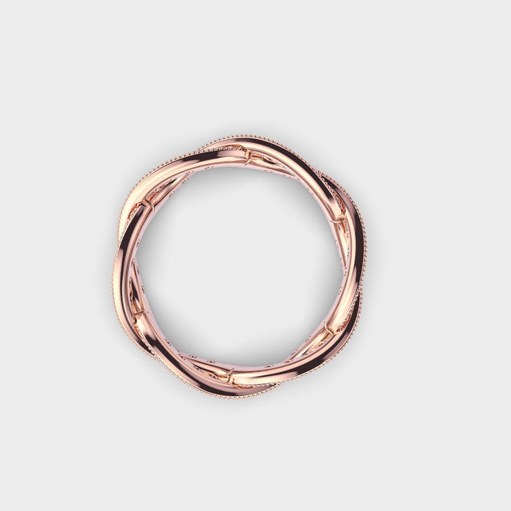 Infinity Milgrain lab grown diamonds Ring in White Gold - Doozy Diamonds