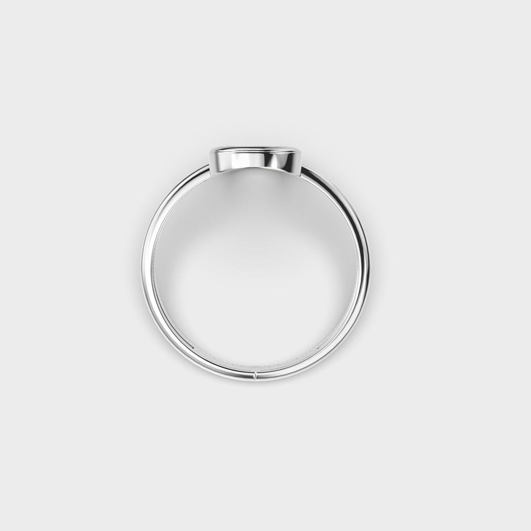 Rectangle Shape lab grown diamond Solitaire Minimalist Ring - Doozy Diamonds