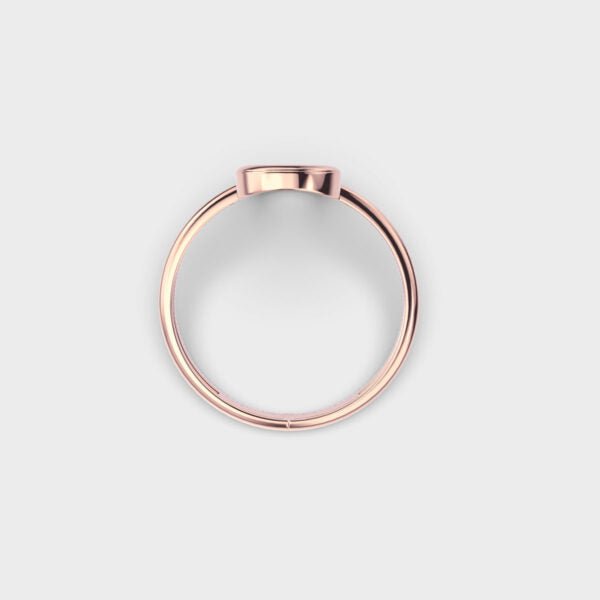 Rectangle Shape lab grown diamond Solitaire Minimalist Ring - Doozy Diamonds